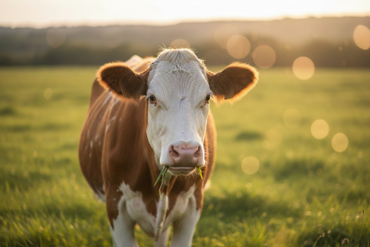 Cow, the source of beef tallow in skincare — Leslie Morand Skincare, Solana Beach, CA