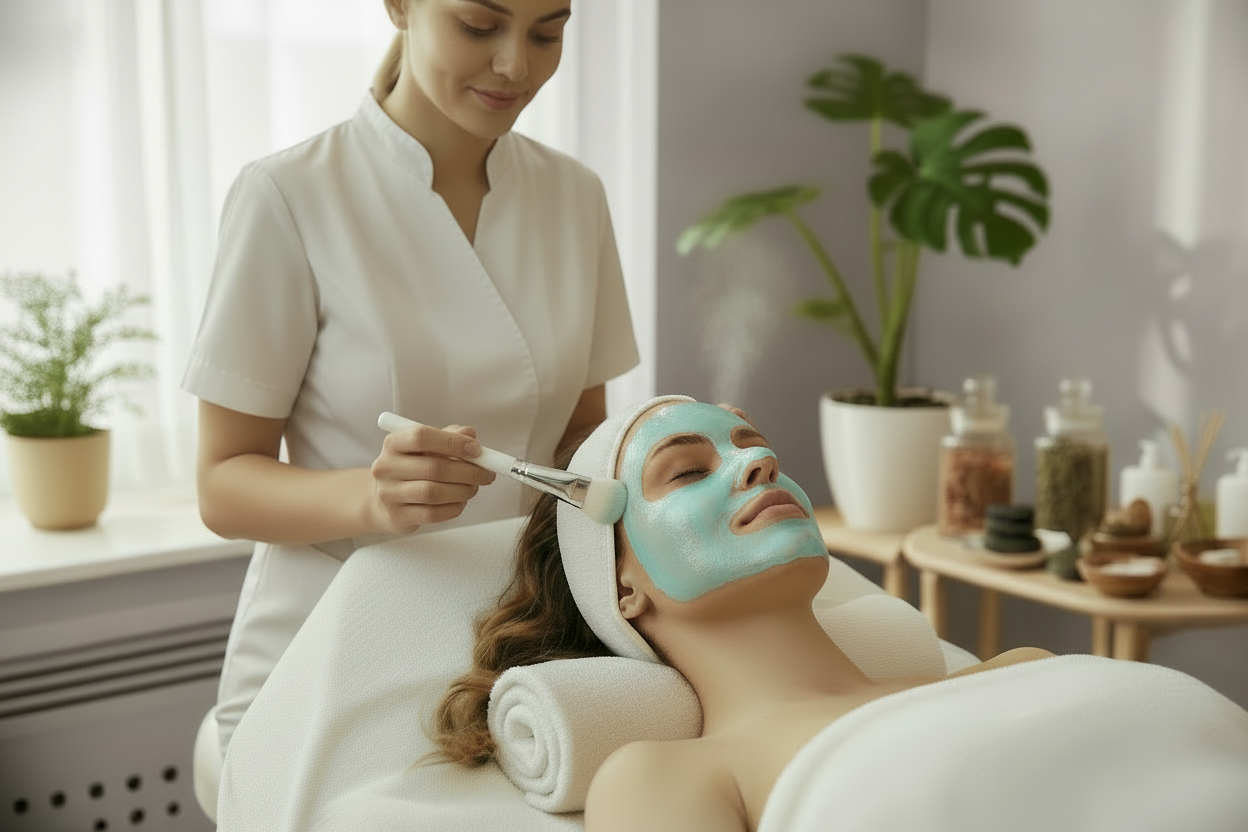 best facial mask to use in facials Leslie Morand